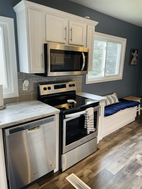 Glass Top Electric Stove & Microwave