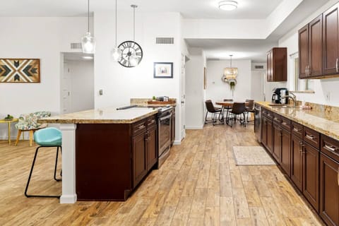 Spacious and well stocked chef's kitchen