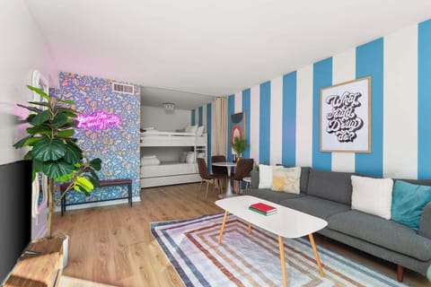A cheerful mix of comfort and color for a memorable stay.