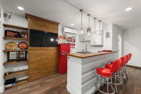 Located in game room