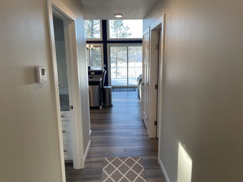 Your view once you enter the cabin