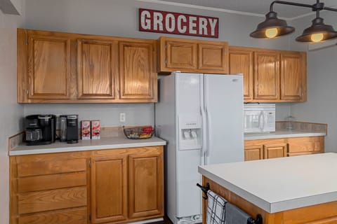 Refrigerator (1 of 2) and Microwave