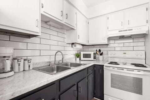 Coffee, sugar, creamer—always ready