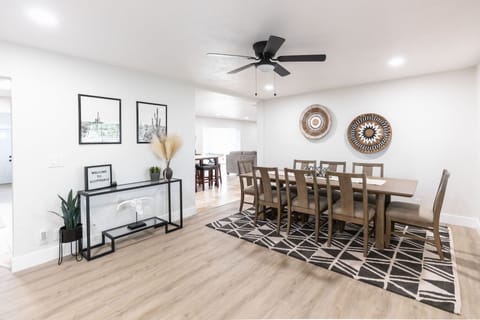 This is what you see when you first enter the house. This is the entry/dining 