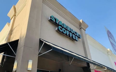 Need caffeine?  Don't worry, Starbucks is a few blocks away.  
