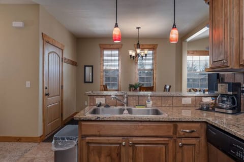 Lots of natural light over dining room and kitchen