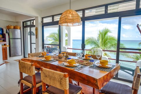 Ocean view from the dining area