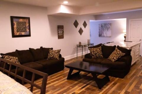 open living, kitchen and dining area

