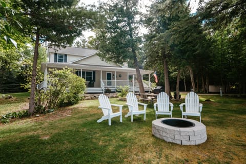 Snuggle close by the fire pit - we provide the fire wood!