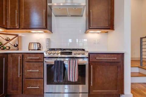 Nashville-inspired kitchen with sleek appliances for your culinary adventures.