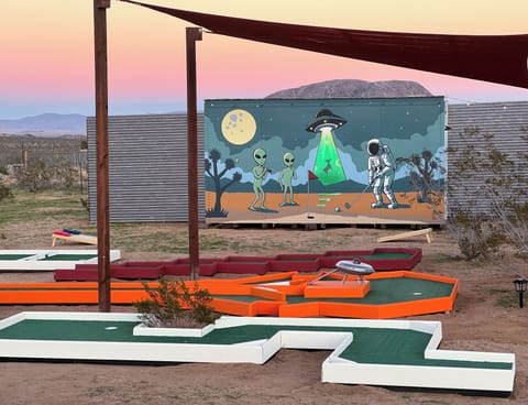 Challenge your friends and family to a round of mini golf!