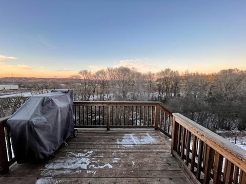 Backyard view from the deck