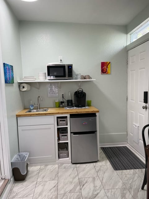 Microwave, mini fridge, Keurig included. Drip coffee maker/blender upon request.