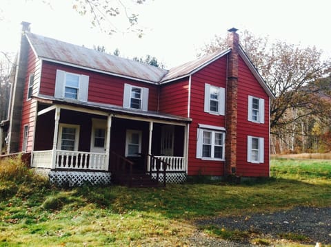 The Red Farmhouse by Gore Mountain