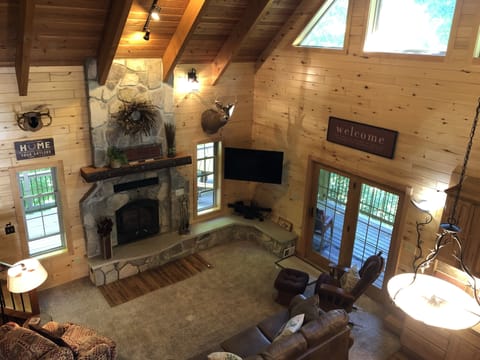 Great room viewed from the loft