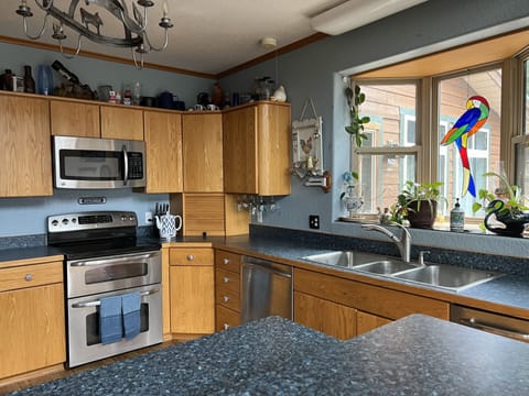 Double oven, triple sink