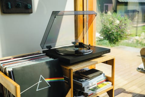 Record player and amazing record collection!