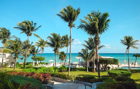 Stunning views of the lush greenery and ocean!