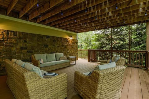 Lower-Level Deck featuring Better home and Gardens Outdoor Furniture