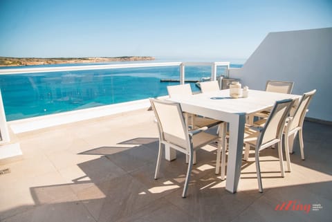 The beach front penthouse terrace 