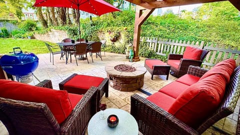 Enjoy the outdoors on your backyard patio under the pergola