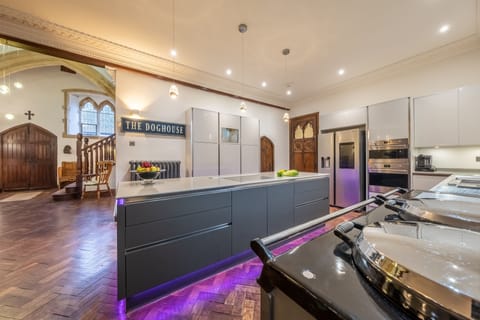 Ground floor: Kitchen with both Aga and electric cooker option