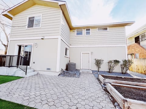 Spacious backyard for your family dog. 