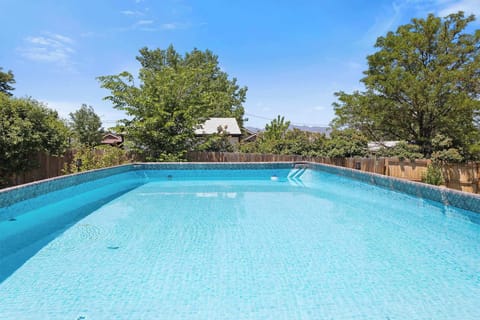 The large, above ground pool opens in early June.