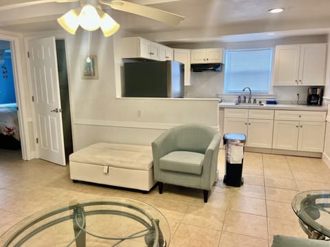 Living Room with Single Hide a bed