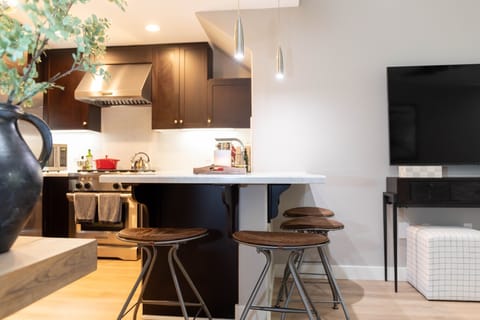 Seating for 4 if you need a break from the amazing restaurants blocks away