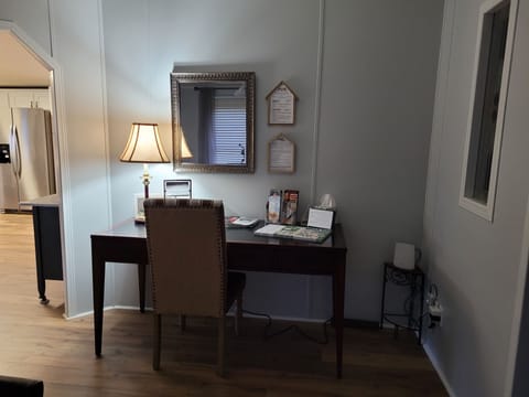 Desk in Formal Dining area