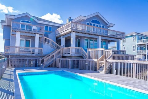 Ocean views from every level, including decks leading to 4 primary bedrooms.  Hot Tub overlooking the ocean