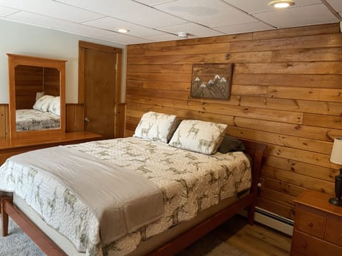 lower-level bedroom accessible to patio walk-out.