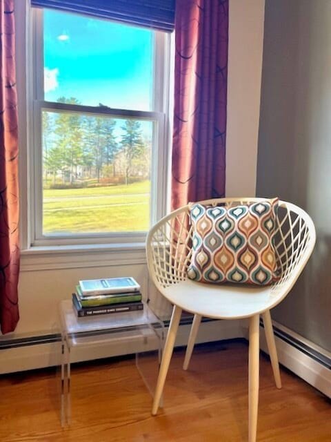 Reading nook, by the balcony windows (2)