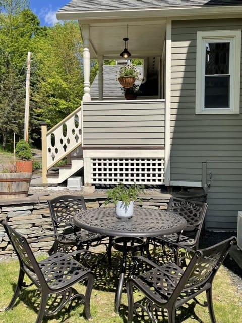 Outdoor sitting area (shared with other guests)
