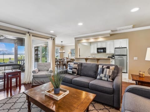 Living Room with Water Views at 15 Lands End