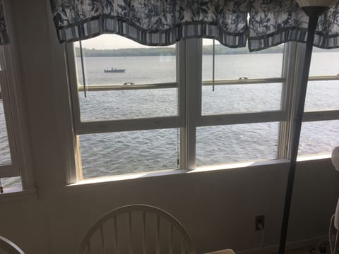 Enjoy the boats going by while inside house #2 boat house