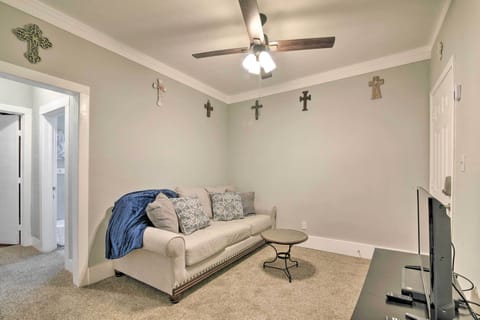 Galveston Vacation Rental | 2BR | 1BA | Staircase to Access | 920 Sq Ft