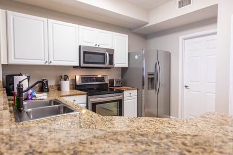 Fully stocked kitchen