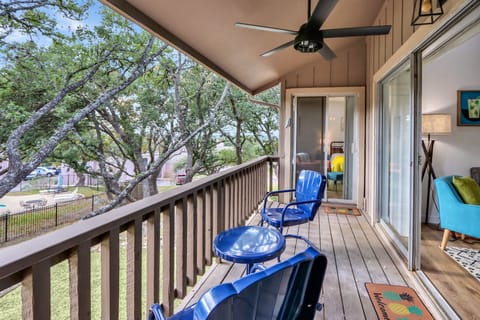 One of two patio seating areas.  This one is accessed from the master bedroom or living room.