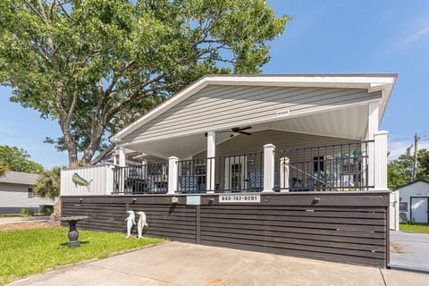 Spacious covered patio perfect for relaxing and entertaining