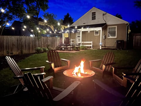 Fire Pit and Out Door Lights