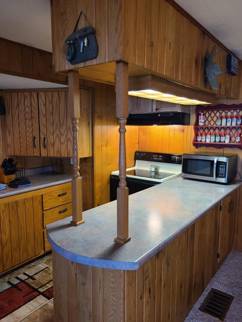 Fully stocked kitchen