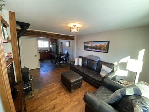 Though the mudroom/entry, welcome to our cabin!
