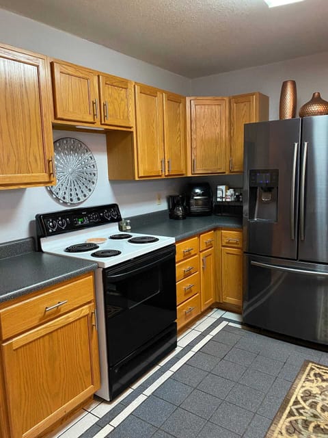 Nice refrigerator with water and ice.