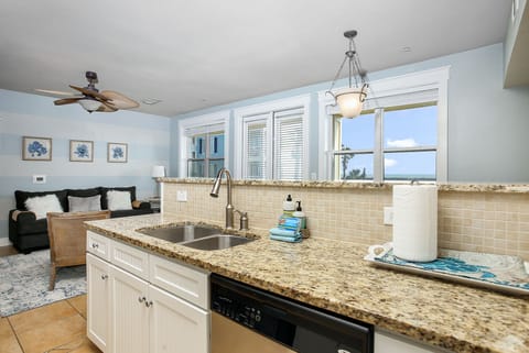 Ocean views from kitchen
