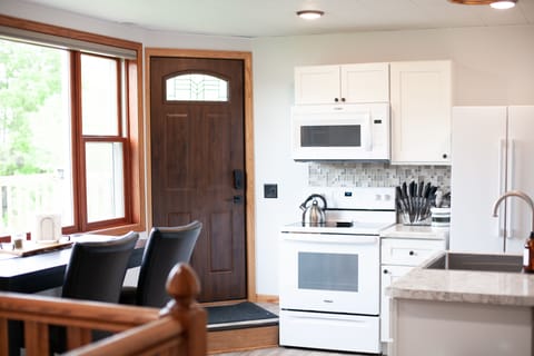 Kitchen and entry door