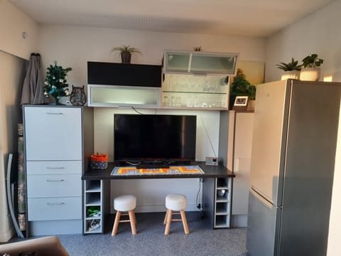 television, fridge/freezer, closets, ...