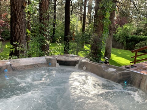 Private Hot Spring Flash Hot Tub for 7 adults and a rejuvenating experience