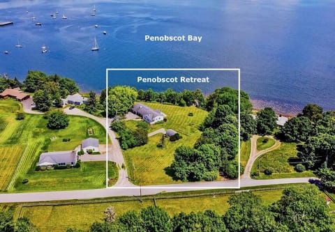 Penobscot Retreat is a 2-acre Property with a Private Beach on Penobscot Bay